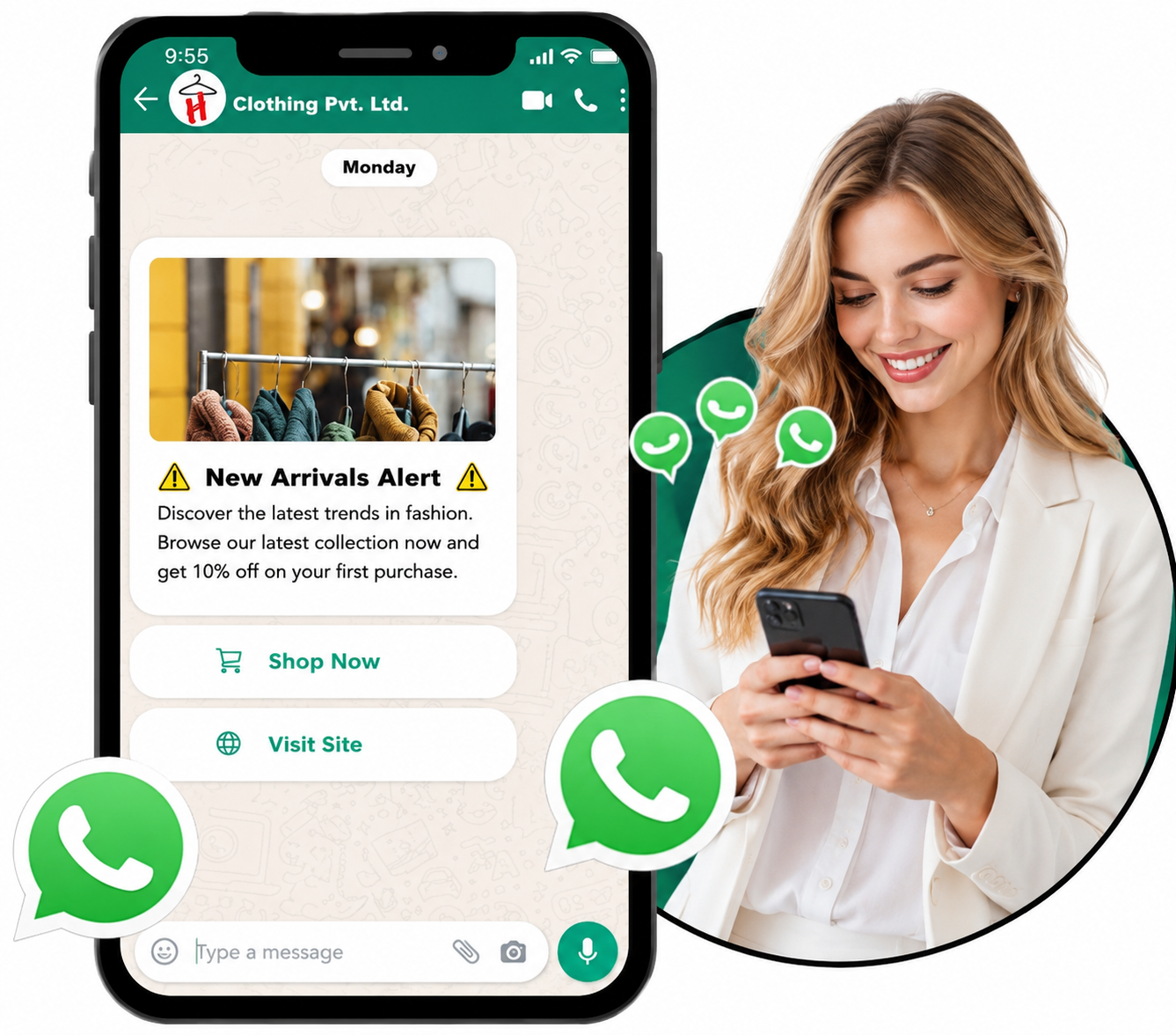 WhatsApp Business API Illustration